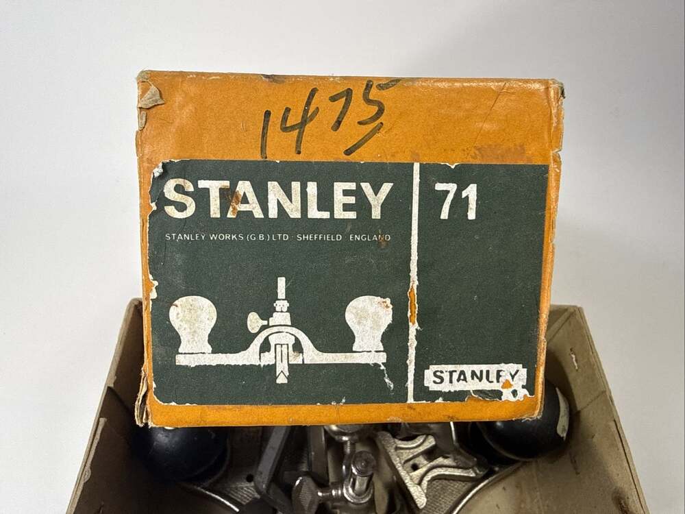 Vintage Boxed Stanley No. 71 Rabbet Router Plane With Cutters Made In England - Picture 8 of 8